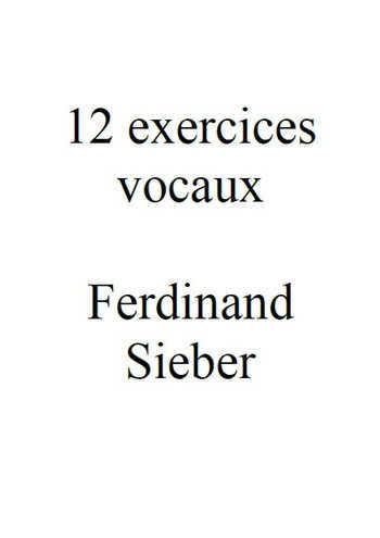 Douze exercices vocaux